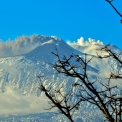 Vulkaan Etna in de winter